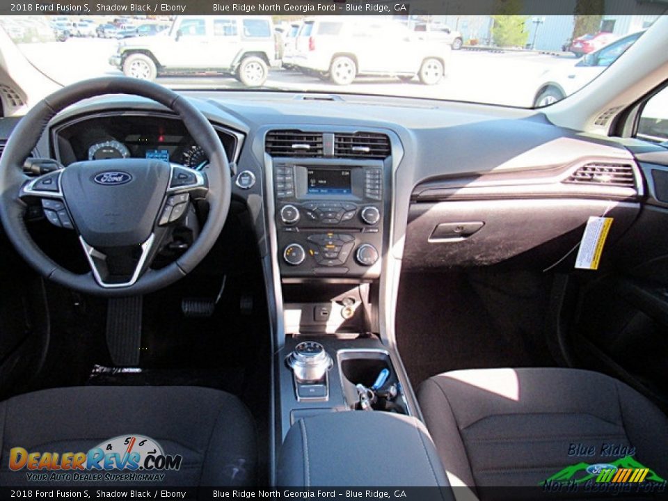 2018 Ford Fusion S Shadow Black / Ebony Photo #22