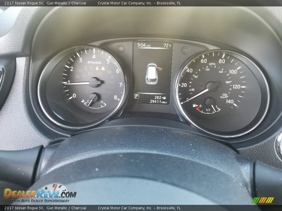 2017 Nissan Rogue SV Gun Metallic / Charcoal Photo #14