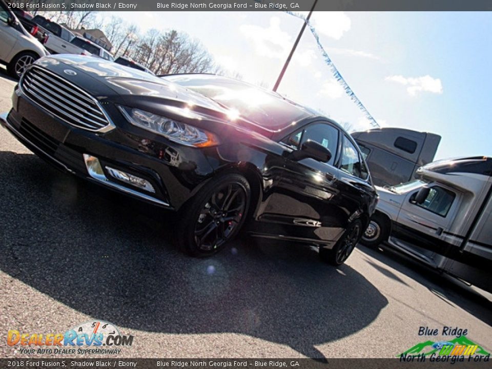 2018 Ford Fusion S Shadow Black / Ebony Photo #28