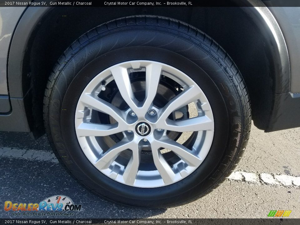 2017 Nissan Rogue SV Gun Metallic / Charcoal Photo #20
