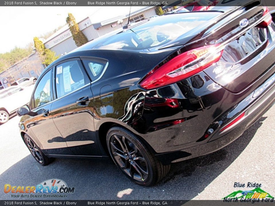 2018 Ford Fusion S Shadow Black / Ebony Photo #31