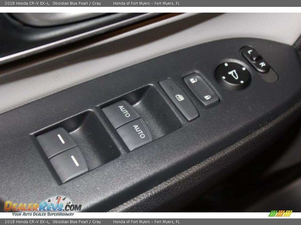 2018 Honda CR-V EX-L Obsidian Blue Pearl / Gray Photo #9