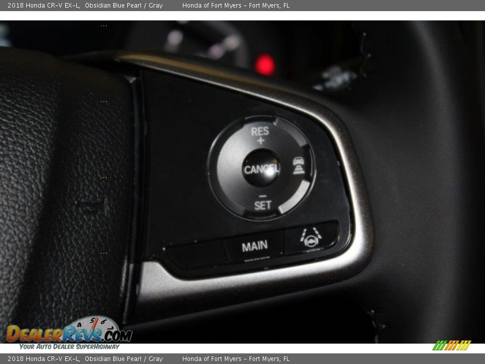 2018 Honda CR-V EX-L Obsidian Blue Pearl / Gray Photo #16