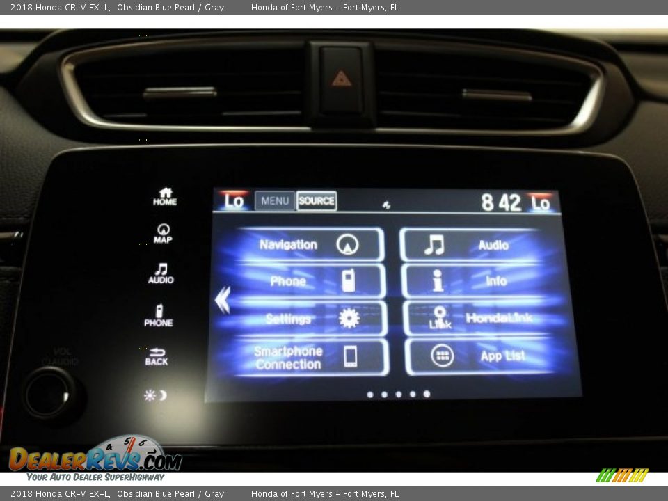 2018 Honda CR-V EX-L Obsidian Blue Pearl / Gray Photo #17