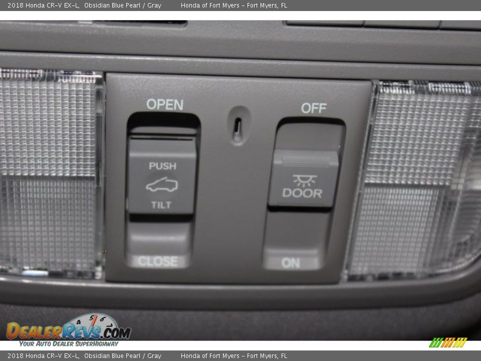 2018 Honda CR-V EX-L Obsidian Blue Pearl / Gray Photo #24