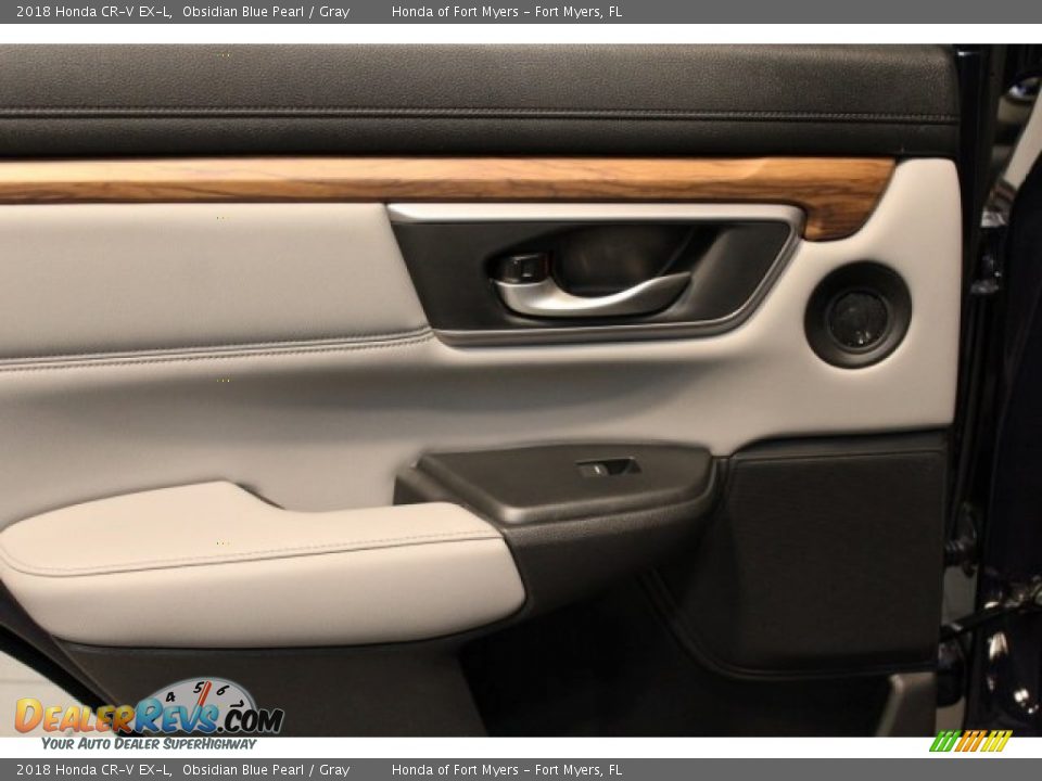 2018 Honda CR-V EX-L Obsidian Blue Pearl / Gray Photo #26