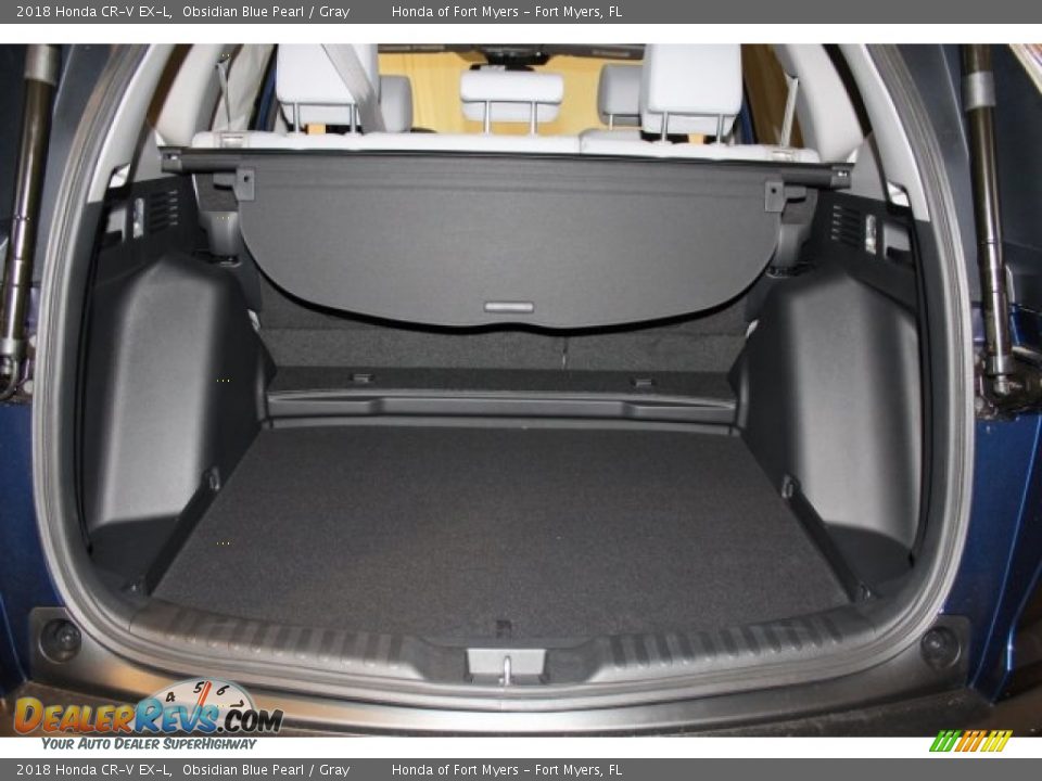 2018 Honda CR-V EX-L Obsidian Blue Pearl / Gray Photo #28