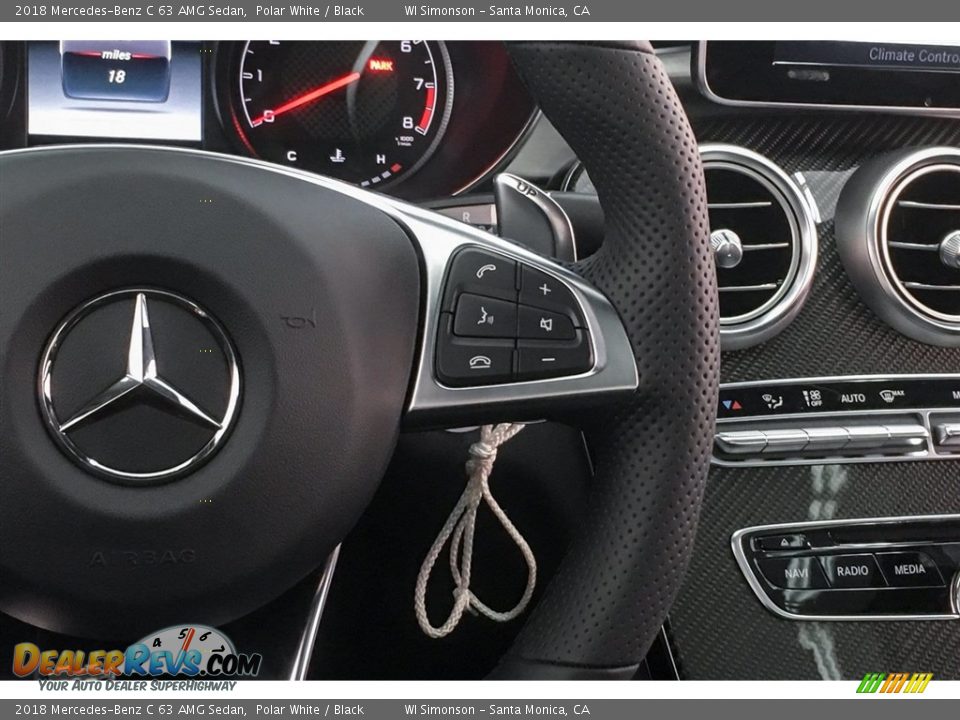 Controls of 2018 Mercedes-Benz C 63 AMG Sedan Photo #19