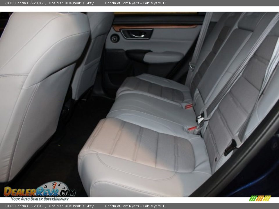 2018 Honda CR-V EX-L Obsidian Blue Pearl / Gray Photo #33