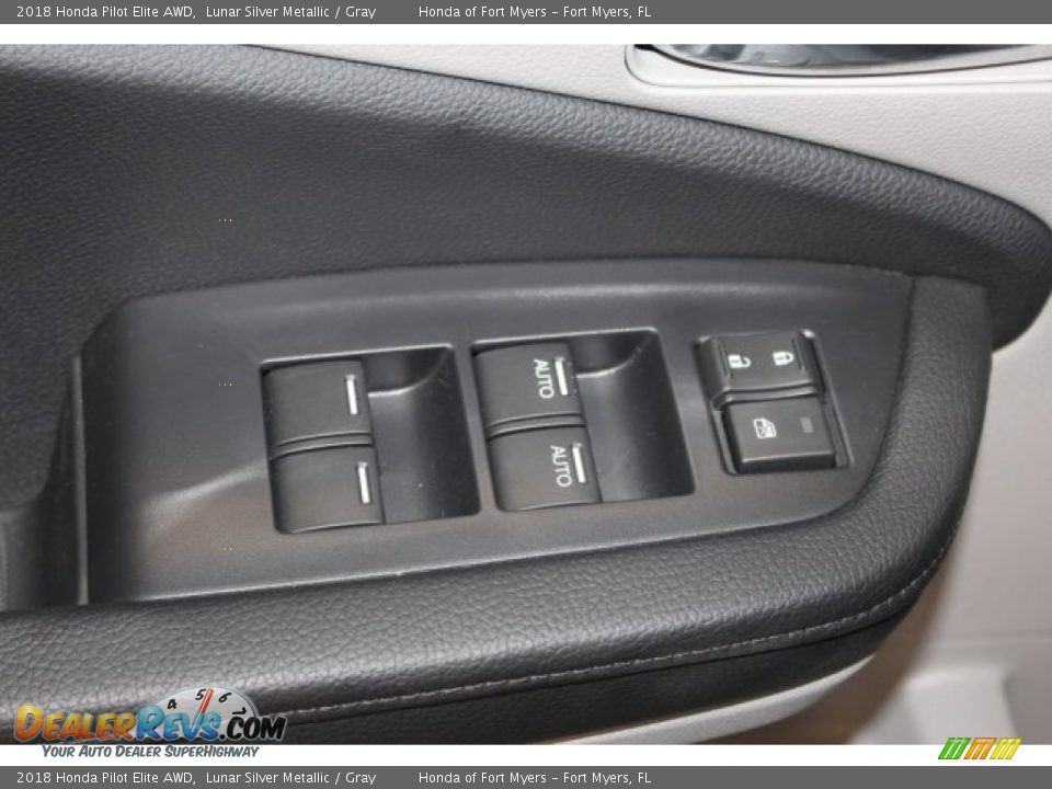 2018 Honda Pilot Elite AWD Lunar Silver Metallic / Gray Photo #16