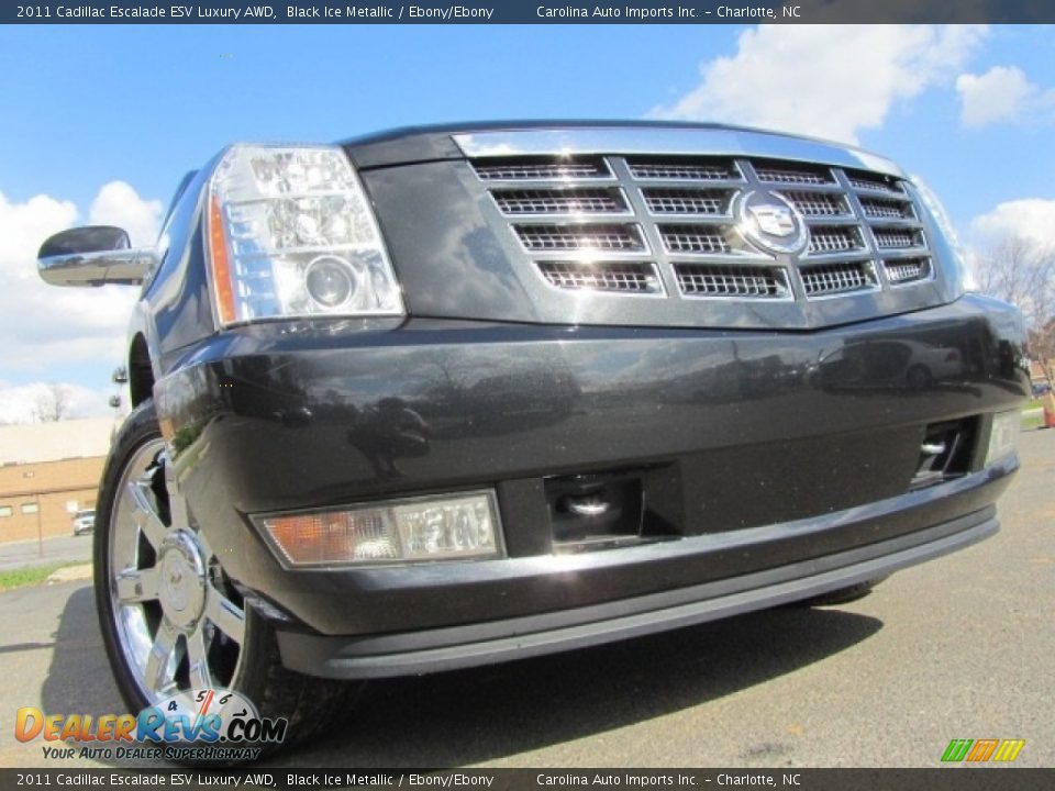 2011 Cadillac Escalade ESV Luxury AWD Black Ice Metallic / Ebony/Ebony Photo #1