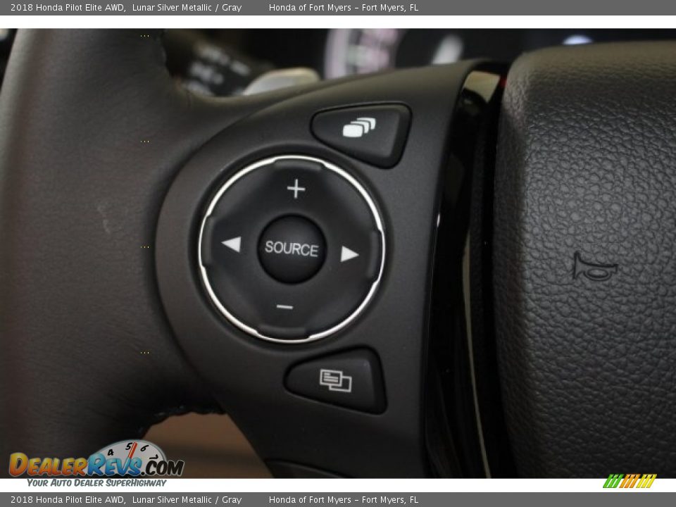 2018 Honda Pilot Elite AWD Lunar Silver Metallic / Gray Photo #22