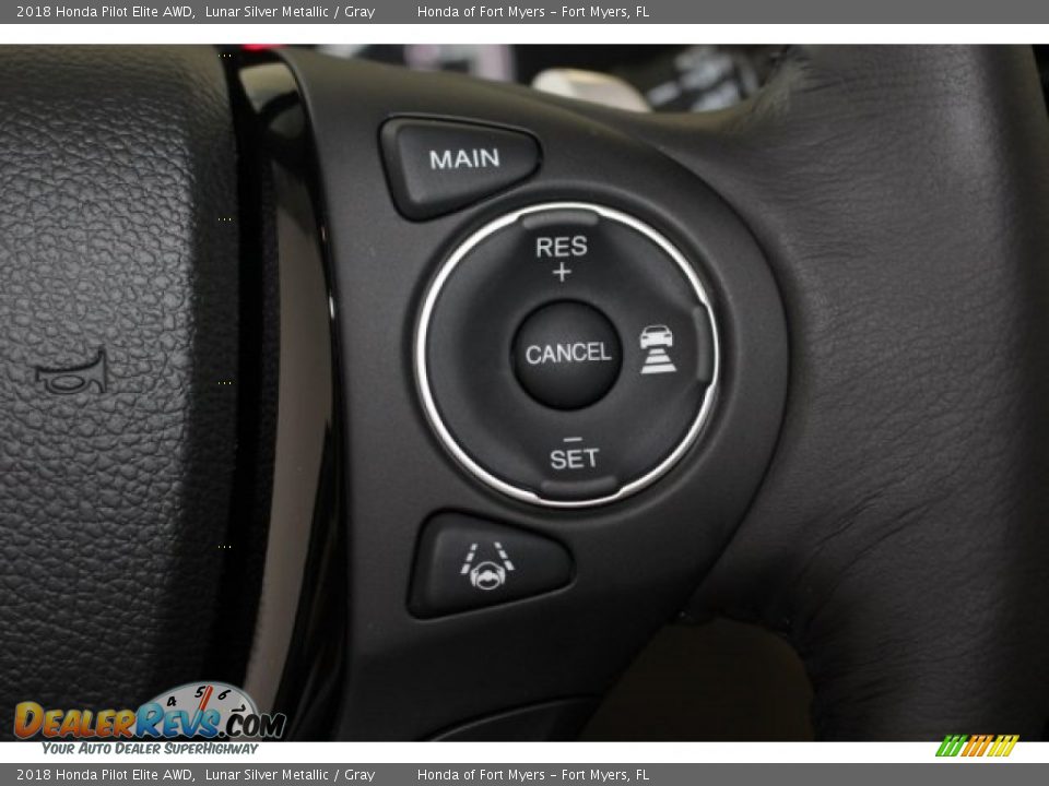 2018 Honda Pilot Elite AWD Lunar Silver Metallic / Gray Photo #23