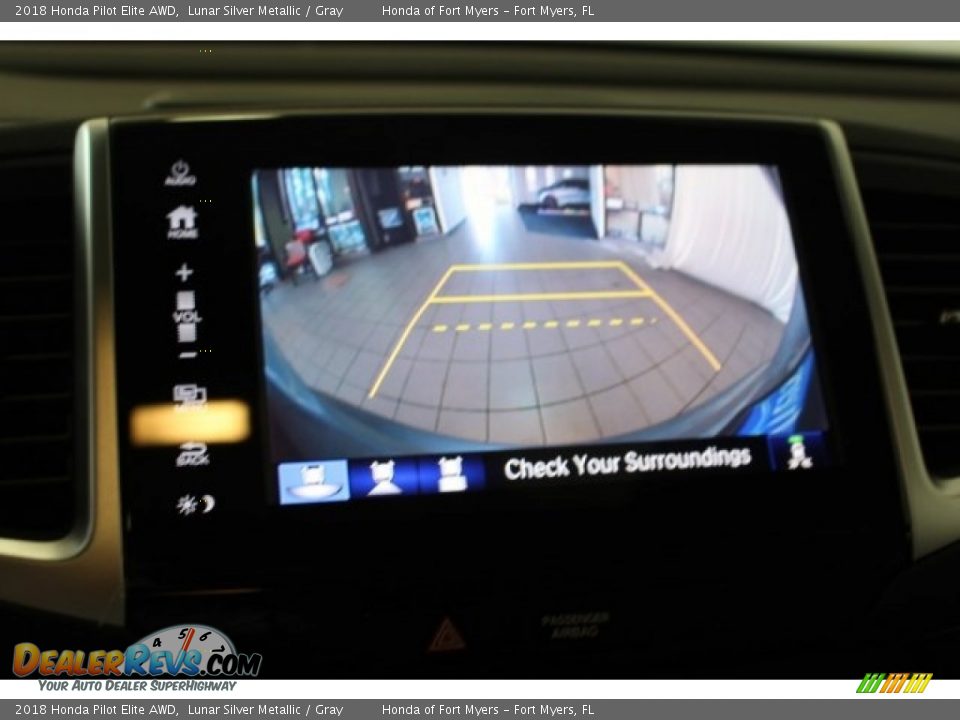2018 Honda Pilot Elite AWD Lunar Silver Metallic / Gray Photo #28