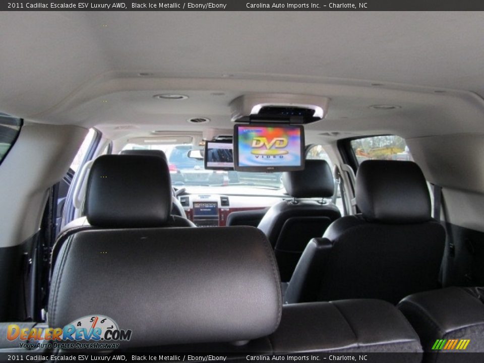 2011 Cadillac Escalade ESV Luxury AWD Black Ice Metallic / Ebony/Ebony Photo #22