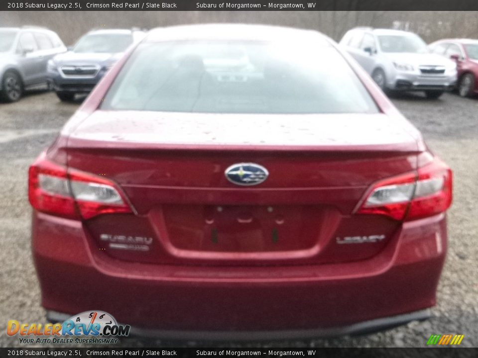 2018 Subaru Legacy 2.5i Crimson Red Pearl / Slate Black Photo #5