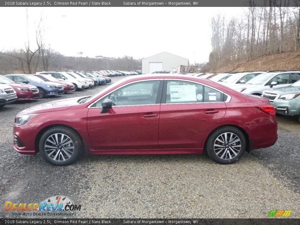2018 Subaru Legacy 2.5i Crimson Red Pearl / Slate Black Photo #7