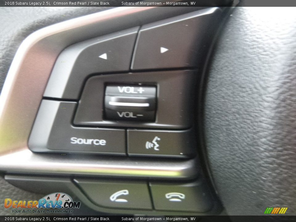 2018 Subaru Legacy 2.5i Crimson Red Pearl / Slate Black Photo #18
