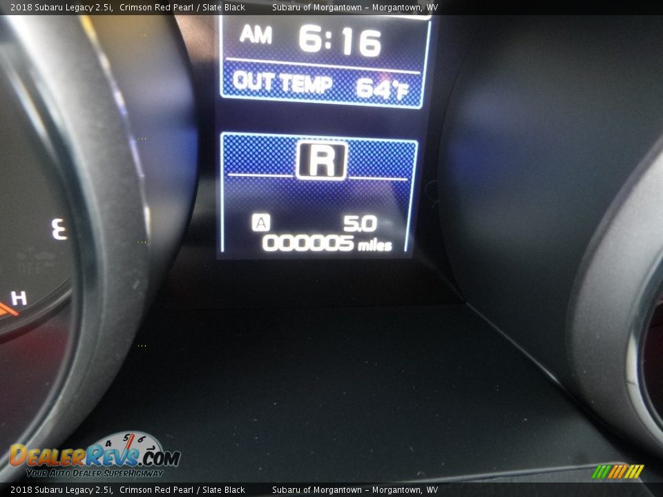 2018 Subaru Legacy 2.5i Crimson Red Pearl / Slate Black Photo #19