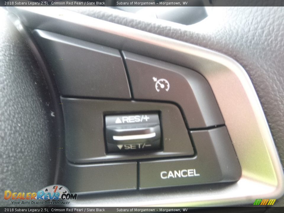 2018 Subaru Legacy 2.5i Crimson Red Pearl / Slate Black Photo #20