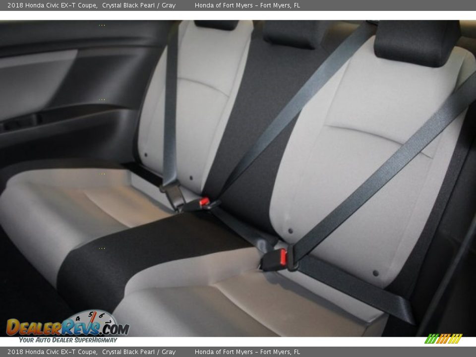2018 Honda Civic EX-T Coupe Crystal Black Pearl / Gray Photo #31