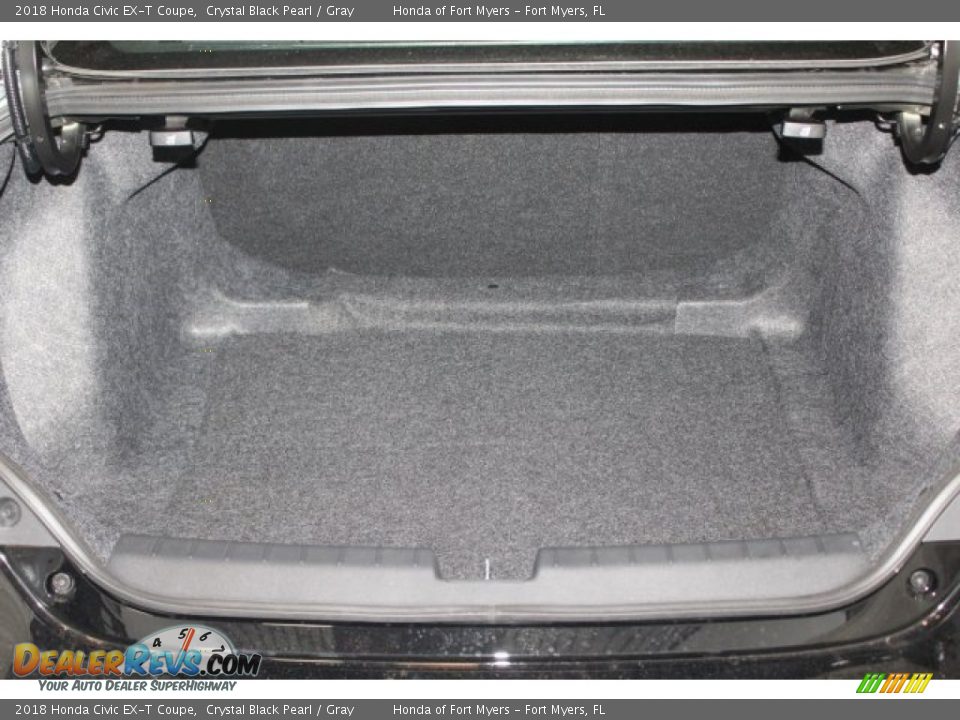 2018 Honda Civic EX-T Coupe Crystal Black Pearl / Gray Photo #33