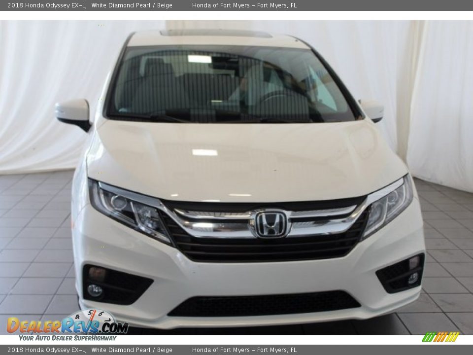 2018 Honda Odyssey EX-L White Diamond Pearl / Beige Photo #4