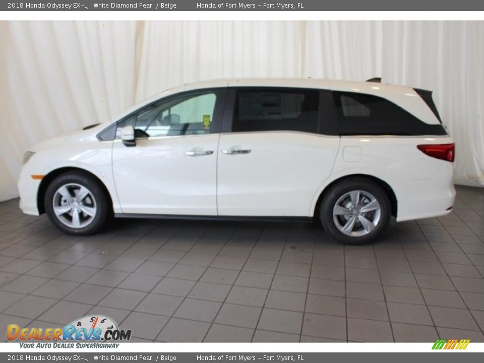 2018 Honda Odyssey EX-L White Diamond Pearl / Beige Photo #5
