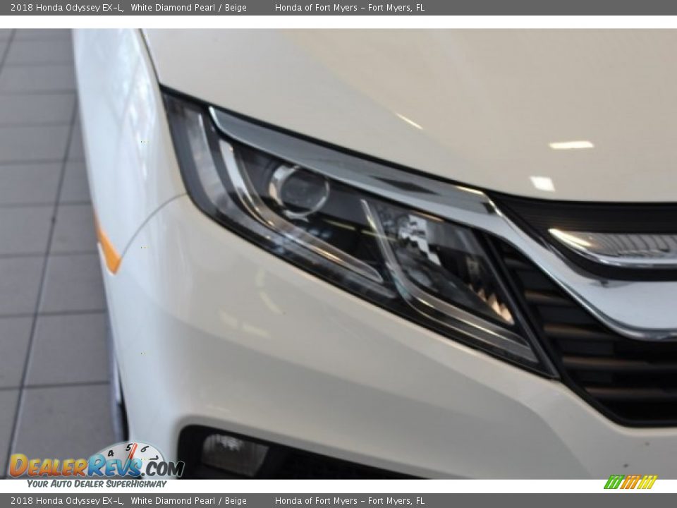 2018 Honda Odyssey EX-L White Diamond Pearl / Beige Photo #6