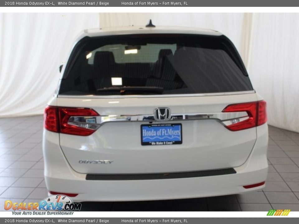 2018 Honda Odyssey EX-L White Diamond Pearl / Beige Photo #8