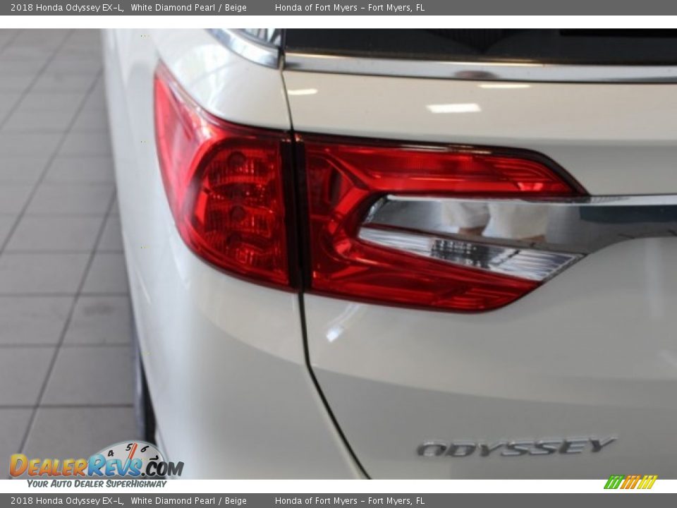 2018 Honda Odyssey EX-L White Diamond Pearl / Beige Photo #9