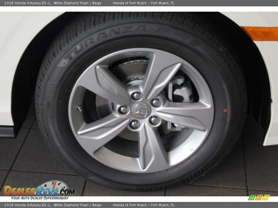 2018 Honda Odyssey EX-L White Diamond Pearl / Beige Photo #10