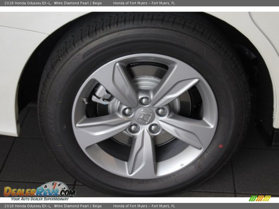 2018 Honda Odyssey EX-L White Diamond Pearl / Beige Photo #11