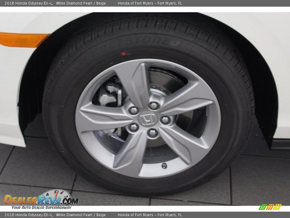 2018 Honda Odyssey EX-L White Diamond Pearl / Beige Photo #12