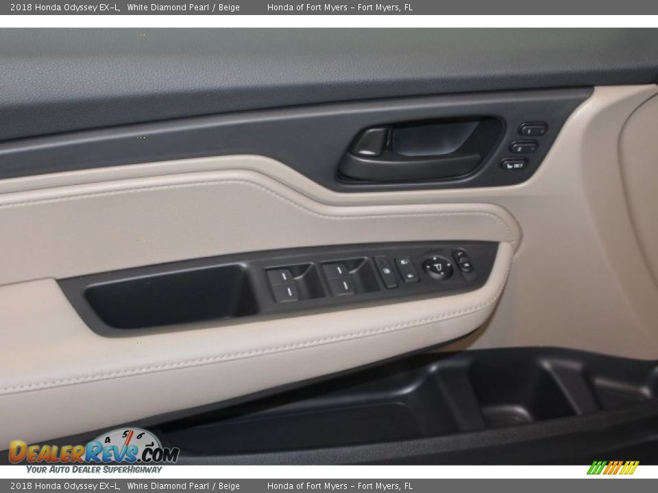 2018 Honda Odyssey EX-L White Diamond Pearl / Beige Photo #14