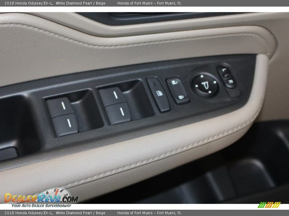 2018 Honda Odyssey EX-L White Diamond Pearl / Beige Photo #16