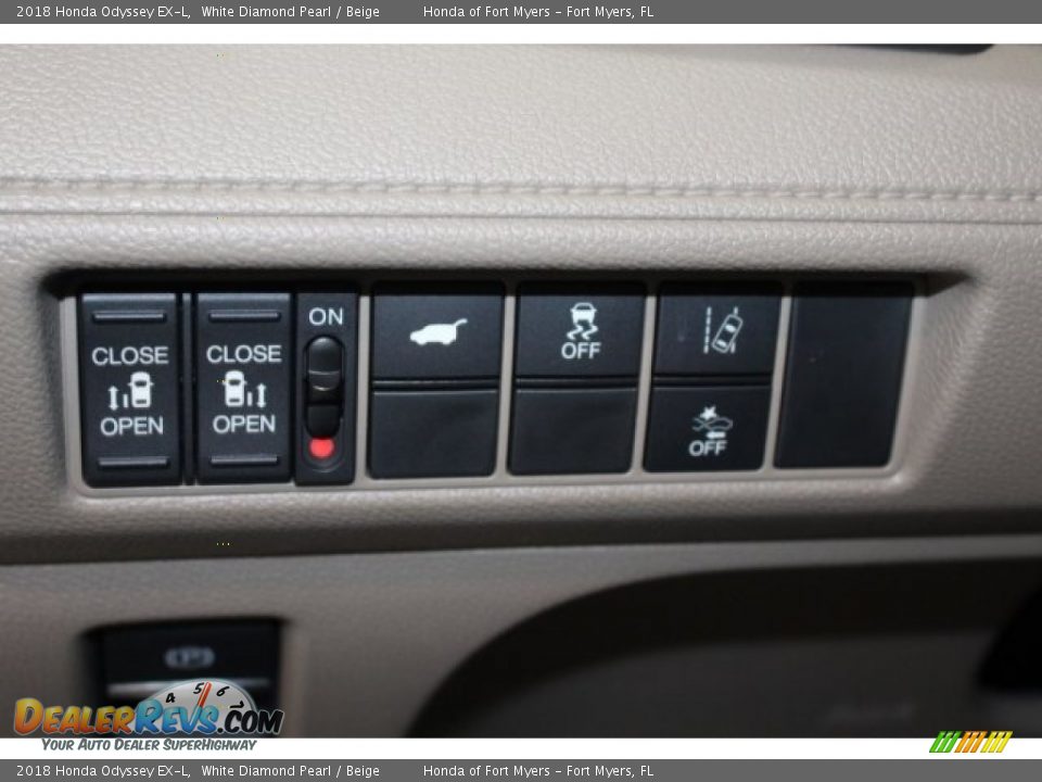 2018 Honda Odyssey EX-L White Diamond Pearl / Beige Photo #21
