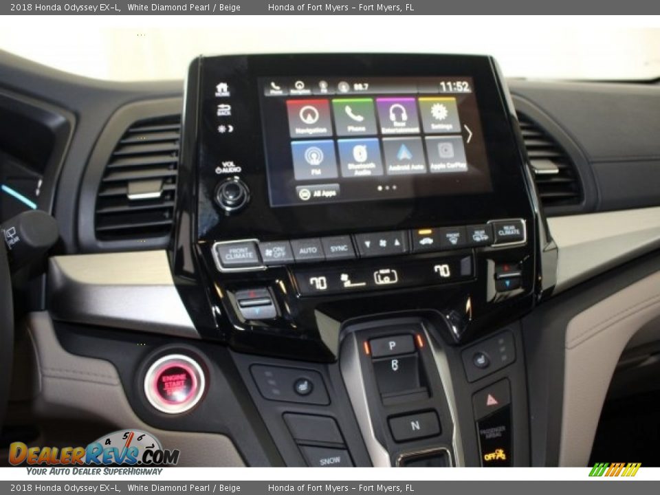 2018 Honda Odyssey EX-L White Diamond Pearl / Beige Photo #24