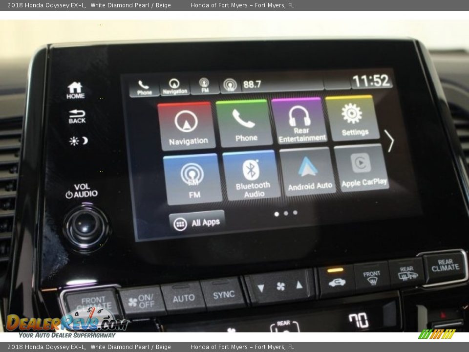 2018 Honda Odyssey EX-L White Diamond Pearl / Beige Photo #25