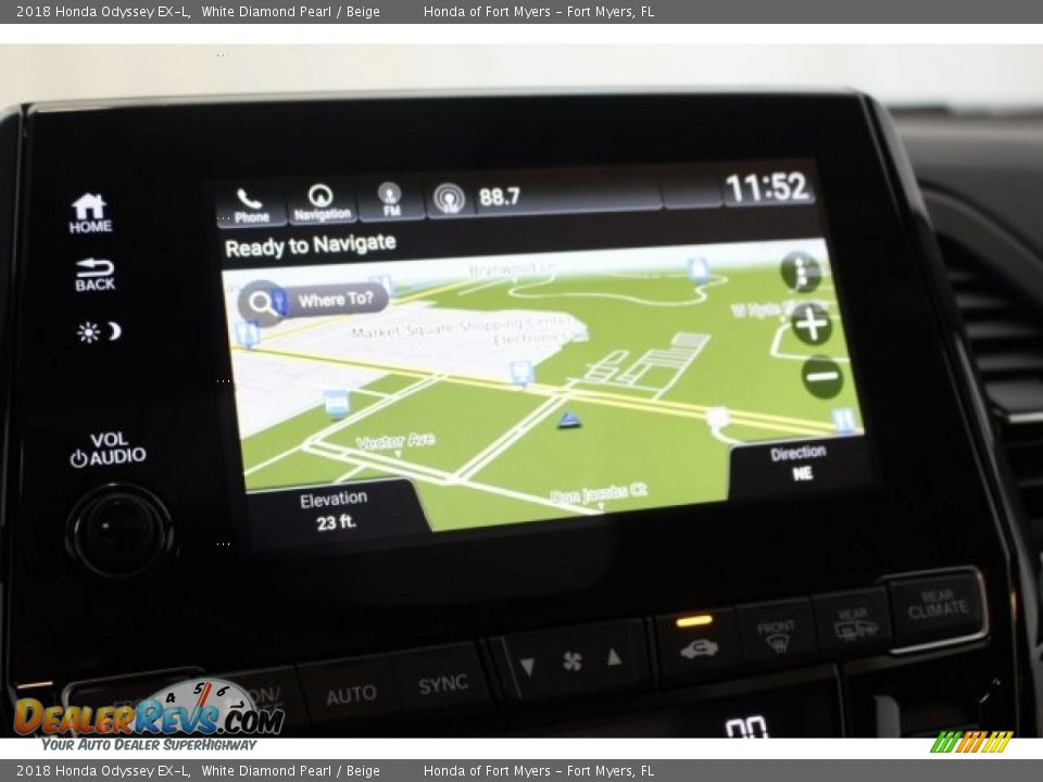 2018 Honda Odyssey EX-L White Diamond Pearl / Beige Photo #26