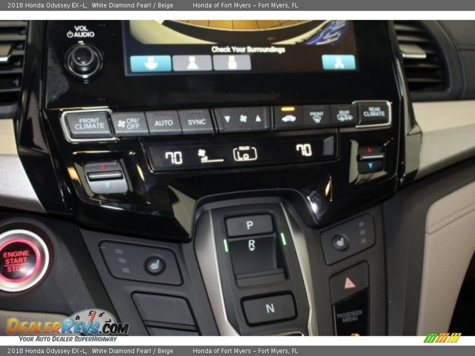 2018 Honda Odyssey EX-L White Diamond Pearl / Beige Photo #28