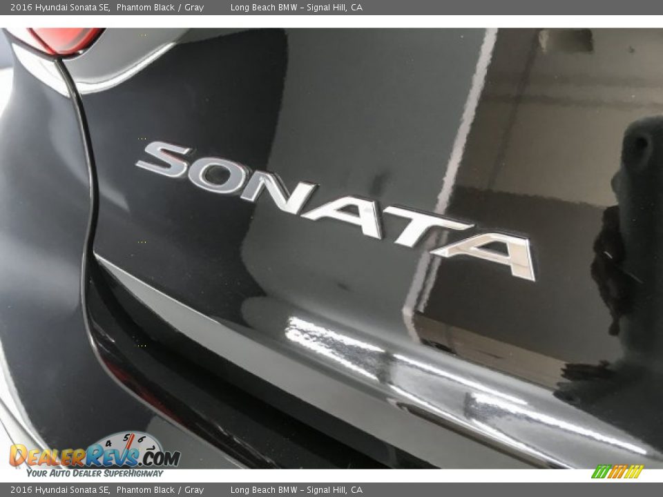 2016 Hyundai Sonata SE Phantom Black / Gray Photo #7