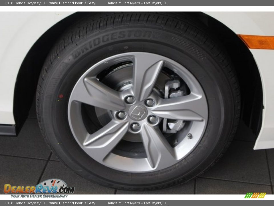 2018 Honda Odyssey EX White Diamond Pearl / Gray Photo #10