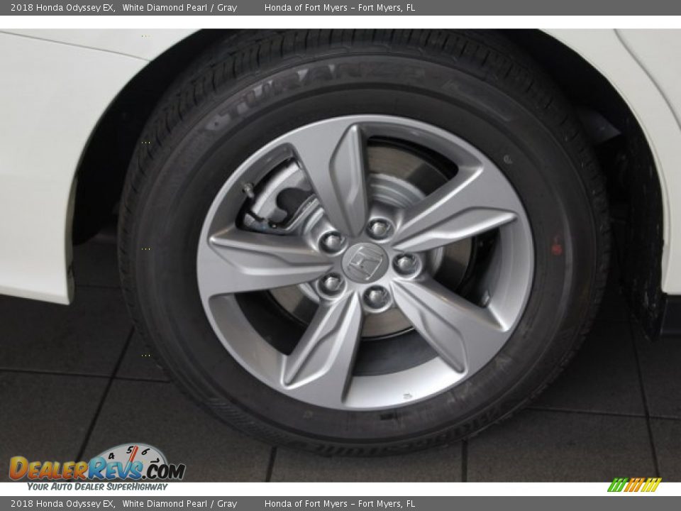 2018 Honda Odyssey EX White Diamond Pearl / Gray Photo #11