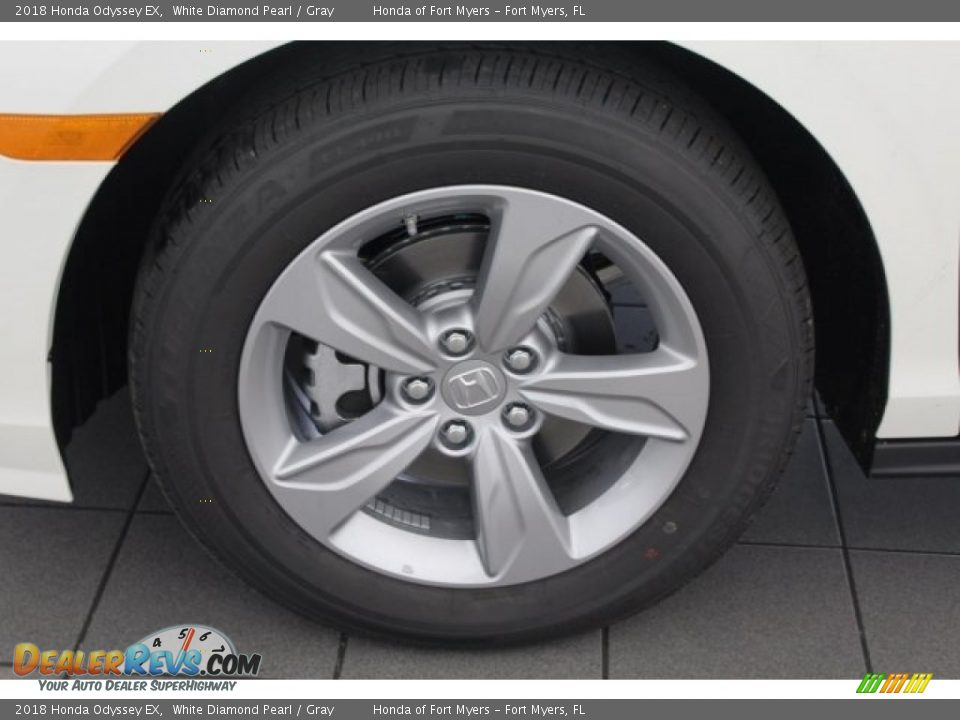 2018 Honda Odyssey EX White Diamond Pearl / Gray Photo #12