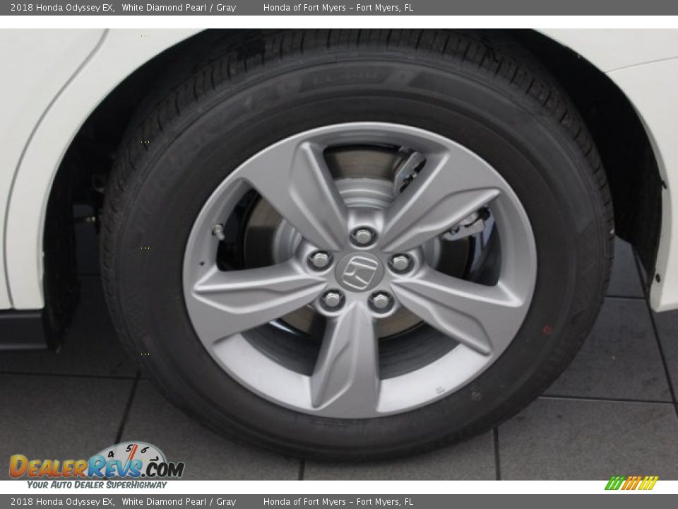 2018 Honda Odyssey EX White Diamond Pearl / Gray Photo #13