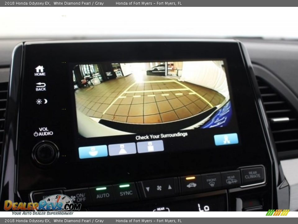 2018 Honda Odyssey EX White Diamond Pearl / Gray Photo #26