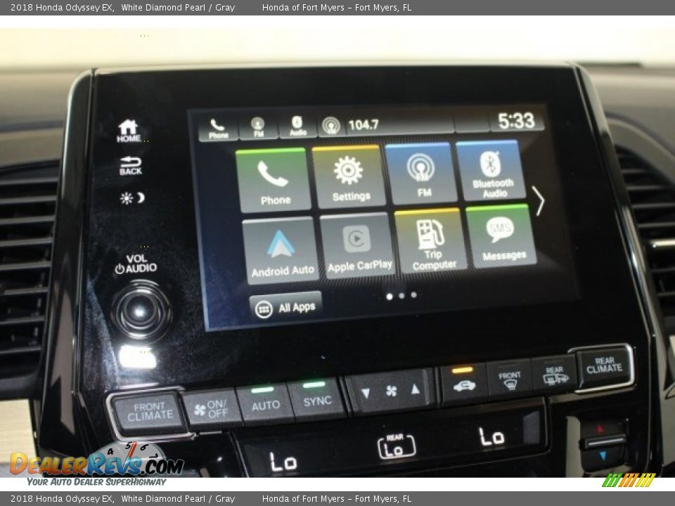 2018 Honda Odyssey EX White Diamond Pearl / Gray Photo #27