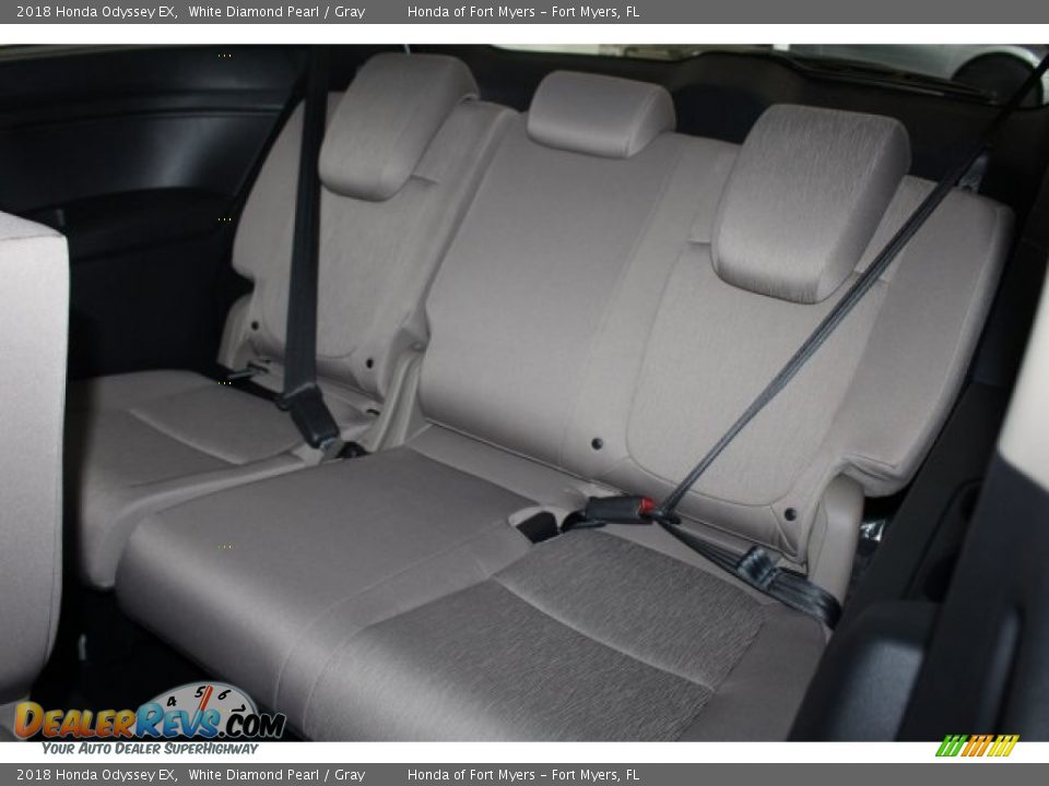 2018 Honda Odyssey EX White Diamond Pearl / Gray Photo #34