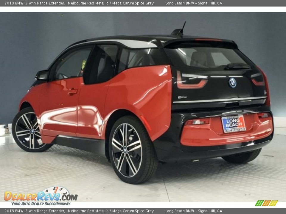 2018 BMW i3 with Range Extender Melbourne Red Metallic / Mega Carum Spice Grey Photo #3